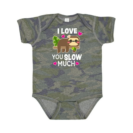 

Inktastic I Love You Slow Much with Sloth on Treebranch Gift Baby Boy or Baby Girl Bodysuit