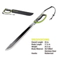 thumbnail image 3 of Kilimanjaro 24 Inch Machete with Serrated Back, Black Finish - 910039, 3 of 6