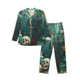 thumbnail image 1 of Fotbe Baroque Floral Still Life Pijama de Hombre con Estampado de Manga Larga, Conjunto de 2 Piezas, Ropa de Dormir Suave y Cómoda con Bolsillos-XX-Large, 1 of 7