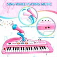 thumbnail image 4 of JUGAAD LIFE Piano for Kids 37 Keys Piano Toys for Girl Toddlers with Built-in Microphone & Music Modes Best Birthday Gifts for 1 2 3 4 5 Year Old Girls Educational Keyboard Musical Instrument Toys, 4 of 6