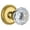 Lifetime Brass, variant on Grandeur Newfon_Prv_238 Newport Solid Brass Rose Privacy Door Knob Set - Chrome