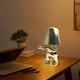 thumbnail image 5 of Lámpara de mesa decorativa con forma de hombrecito dorado y hermano dorado de fábrica, 5 of 5