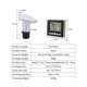 thumbnail image 2 of Wireless Ultrasonic Water Tank Liquid Level Meter with Temperature Sensor Water Level Time Display Low Battery Indicator, 2 of 5