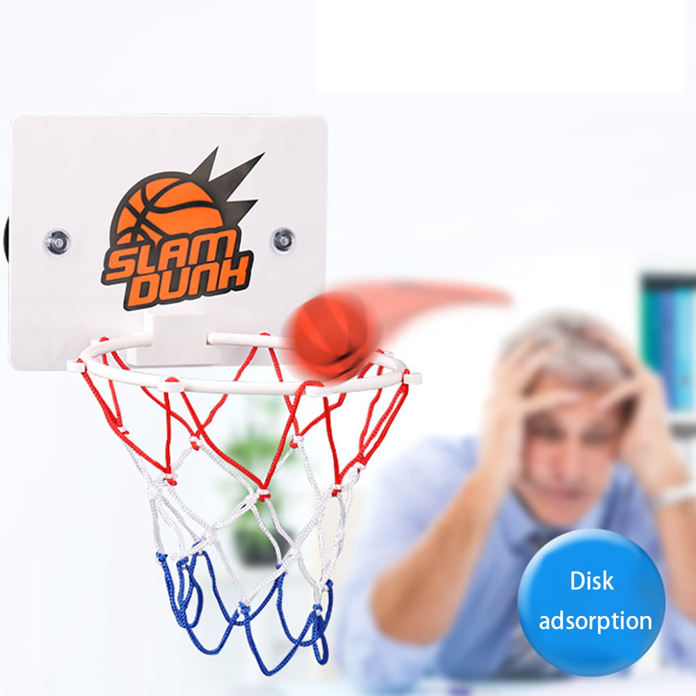 Basketball Hoop Backboard Mini Indoor Ball Net Wall Mounted Childrens Kids Game 