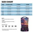 thumbnail image 6 of Uemuo Dreamy Dandelion Sunset Pattern Men's Sleeveless T-Shirt,Muscle Athletic Tank Top, Moisture-wicking Quick-dry Breathable Classic Tee Top for Gym Run Outdoor Sports-Small, 6 of 8