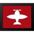 thumbnail image 2 of Robinson, Tamara 14x12 Black Modern Framed Museum Art Print Titled - Airplane on Red, 2 of 5