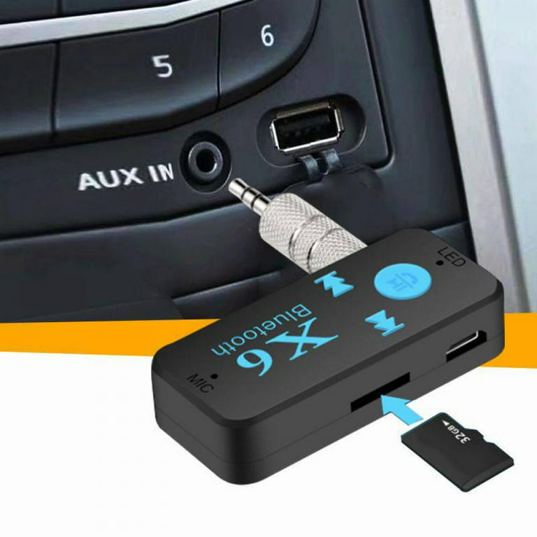 X6 Wireless Bluetooth 4.1 3.5mm AUX Audio Stereo Music Car