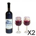 thumbnail image 1 of 2x Botellas de Vino en Miniatura para Casa de Muñecas, Vasos para Bebidas, Juego de Simulación, Accesorio de Bebida para Casa de Muñecas, Cafeterías, 2 piezas, 1 of 8