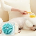 thumbnail image 2 of Pet Bath Brush Long Handle Grooming Brush With Shampoo Dispenser | Soft Silicone Cleaning Brush For Cats Dogs Rabbits | Liquid Adding Pet Massage Brush For Bathing Showering, 2 of 2
