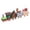 R, variant on Jindong Xmas Wooden Christmas Train Santa Claus Festival Ornament Home Decor Gifts for Kids