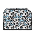 thumbnail image 2 of Balery Football Soccer Ball Pattern Oven Cover Kitchen Bread Machine Protector, 4 Slice Toaster Cover for Home, Anti Dust Fingerprint Coaster Cover, 2 of 7