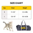 thumbnail image 3 of Cat Grooming Bag, Pet Carrier for Cats, Anti-Bite and Anti-Scratch Cat Grooming Restraint Bag, Pet Travel Carrier, Ideal for Administering Eye Drops, Ear Cleaner, Clipping Nails L Gray, 3 of 7