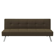 Serta Chelsea Modern Full Futon, Light Gray Fabric