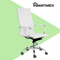 thumbnail image 2 of Silla Oficina Ejecutiva Blanca INMATMEX Silla Ejecutiva Blanca, 2 of 3