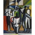 thumbnail image 3 of Anita Snellman 12x14 Black Modern Framed Museum Art Print Titled - Orchestra (1953), 3 of 5