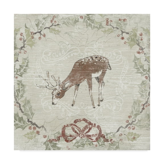 Trademark Fine Art 'Cabin Christmas VI' Canvas Art by June Erica Vess