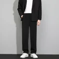 thumbnail image 2 of Pantalones rectos de verano para hombre, pantalones de traje de talla grande para hombre, negros, de alta calidad, coreanos, muchas reseñas, tela de lujo con estilo 2024, 2 of 5
