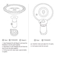 thumbnail image 5 of Willwolfer Large Bird Bath Stand&Bowls Bird Baths for Outdoors Garden Patio Deck Cement Clearance, 5 of 7