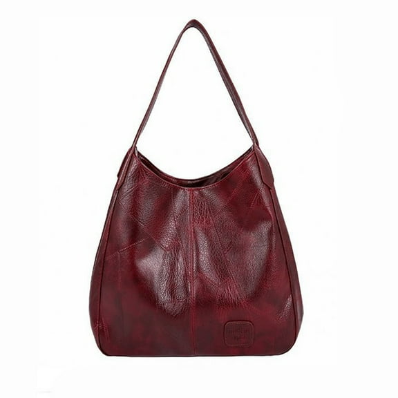 Women's Soft Faux Leather Totes Large Capacity Shoulder Bags Purses Waterproof Top Handle Handbags