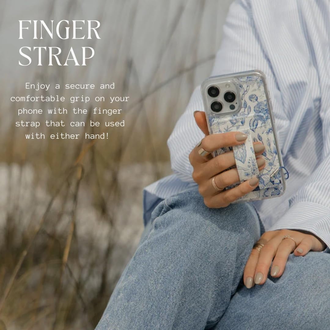 Walli Cases for iPhone 16 Case Aesthetic Magnetic Wallet Phone Case Card Holder, Holds up to 2 Cards - Cute, Trendy Phone Cover for Women fits iPhone 16, with Kickstand & Finger Strap