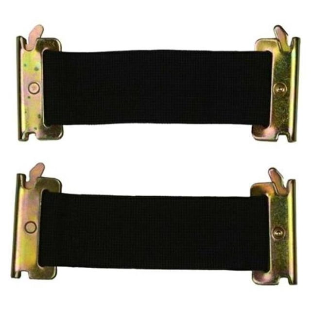 Cordon Élastique Standard 6 Po., Noir - Lot de 2