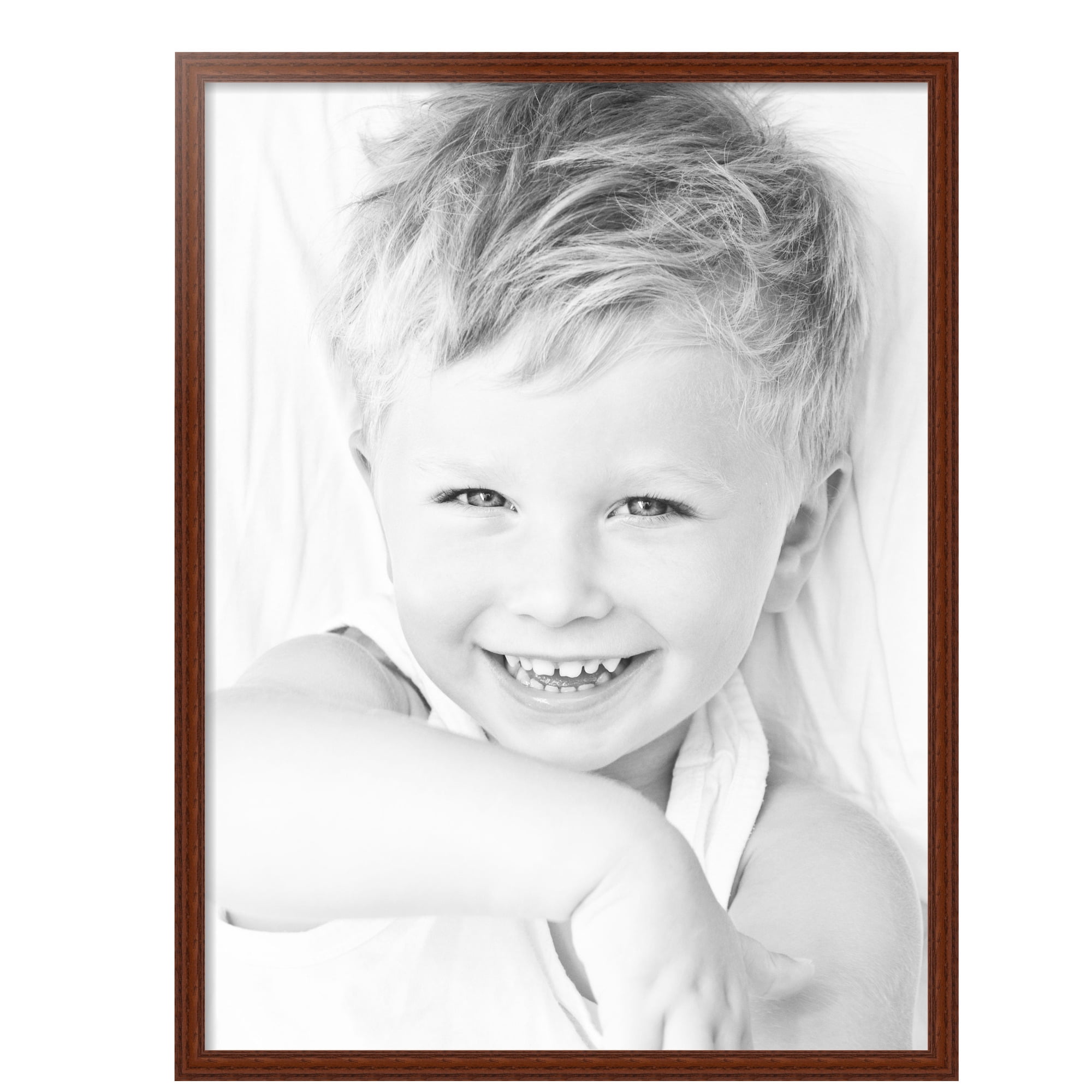 ArtToFrames 30" x 40" Walnut Picture Frame, 30x40 inch Brown MDF Poster Frame (WOM-4086),  Pack