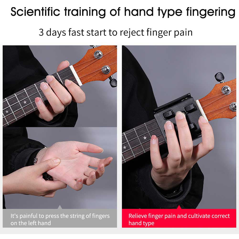 Practrice Aid Assistant Ukulele Chord Trainer Beginner System Learning I2R0 