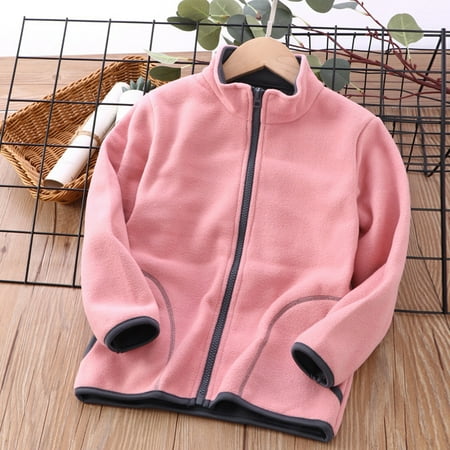 

Qazqa Toddler Boys Girls Long Sleeve Winter Solid Zipper Coat Jacket Thicken Warm Outwear