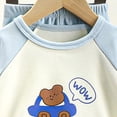 thumbnail image 4 of KPOPLK Toddler Girl Clothes Cute Printed Sweatshirt Pants 2Pcs Fall Outfits for Little Girls Clothing 2 Pcs Set 1T 2T 3T 4T 5T(12-18 Months,Sky Blue), 4 of 4