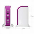 thumbnail image 4 of USB Desktop Charger 6-Port USB Charging Station Rapid Hub Charger 6A 30W Travel Adapter for Galaxy S7/S6/Edge, Note 5, iPhone X/8/7 Plus, iPad, LG, Nexus 6, HTC (Pink), 4 of 8