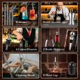 thumbnail image 4 of Mixology Bartender Kit Bar Set with Bamboo Stand, 35pcs 24oz Cocktail Shaker Set Cocktail Kit, Professional Stainless Steel Bar Tool Set, 4 of 8
