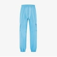 thumbnail image 2 of Fashion YLSDY Men's Casual Cargo Jogger Pants with Elastic Waistband Drawstring Cotton Linen Sports Pants with Pockets Light Blue XXXL, 2 of 6