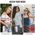 thumbnail image 7 of Crossbody Phone Bag Purse Wallet Case for iPhone/Galaxy/Pixel Series Cell Phones (Less Than or Equal to 7.6"), with Shoulder/Wrist Strap Lanyard, RFID Blocking Credit Card Slots, PU Leather Bag, Pink, 7 of 7