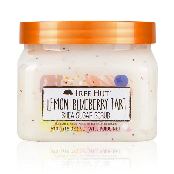 Tree Hut Lemon Blueberry Tart Shea Sugar Scrub, 18oz, Ultra Hydrating