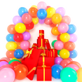 thumbnail image 2 of Birthday Balloons, 100 Pack 10inch Large Bright Rainbow Colors, Strong Latex for Helium/Water/Air, Kids Birthday Party Bulk Decor Accessory Supplies, Pink,Blue,Red,Teal,Yellow,Orange,Rose, 2 of 3