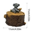 thumbnail image 2 of Caja de almacenamiento en forma de cenicero con forma de animal – Portacenas de cerámica caprichosa para llaves, monedas, objetos pequeños • Detalle decorativo para el salón, diseño duradero, regalo, 2 of 7