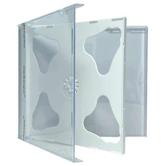 CheckOutStore 400 Standard White Double CD Jewel Case