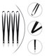 thumbnail image 1 of SKISUNO 8Ud Sujetadores Para Tarjetas De Identificación Negro Con Clip Fácil Para Oficina Y Eventos, 1 of 6