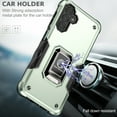 thumbnail image 6 of Feishell for Samsung Galaxy A13 5G Cover with Metal Ring Folding Kickstand,Drop Protection Magnetic Car Mount Shockproof Durable Dual Layer Hybrid Rugged Protective Phone Case,Green, 6 of 9