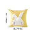 thumbnail image 5 of Caja Almohada Conejito Pascua 45x45cm Case Conejo Felpa (espalda Conejo) Amarillo, 5 of 5