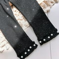 thumbnail image 2 of Gyratedream Toddler Little Kids Baby Girls Beaded Knitted Stretchy Pants Shinning Trouser Leggings, 2 of 6