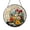 Acrylic 3.5 Inch, variant on Stained Glass Mushrooms Suncatcher Fly Mushroom Moon Scene Window Hanging Enchanted Cottage Home Decor