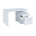 thumbnail image 2 of Gorgeous white Wooden desk with cabinet, 2 of 2