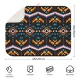 thumbnail image 2 of 18x24 Inch bohemian kitchen dish drying mat with elegant floral print, microfiber, washable and reusable, 2 of 5
