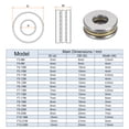 thumbnail image 2 of Uxcell F4-10M Miniature Thrust Ball Bearings 4x10x4mm Chrome Steel with Washers 4 Pack, 2 of 5
