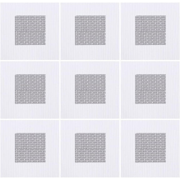 10 Sheets Wall Repair Patch Aluminum Drywall Repair Large Hole Patch Cover with Self-Adhesive Mesh Metal Quickly Repair for Ceiling Plaster Wall Holes 3.86x4.06 Inch for DIY