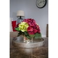thumbnail image 2 of Nearly Natural Green and Burgundy Hydrangea Arrangement, 2 of 6
