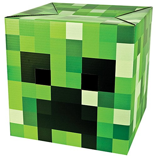 Jinx Minecraft Creeper Cardboard Head Mask Cosplay Costume