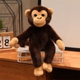 thumbnail image 6 of Cuddly Orangutan Plush Pillow, Ultra-Soft Short Plush Fluffy Filled Skin-Friendly, Soft Stuffed Monkey Throw Cushion for Home Office Sofa Chair Decor & Cozy Easter Gifting, D, 6 of 7