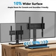 thumbnail image 5 of MountFTV Swivel Table Top TV Stand for 24-60 inch TVs, Holds up to 88lbs, Max 400x400mm, 50 degrees Swivels Adjustable Tabletop TV Stand with Tempered Glass Base, 5 of 8